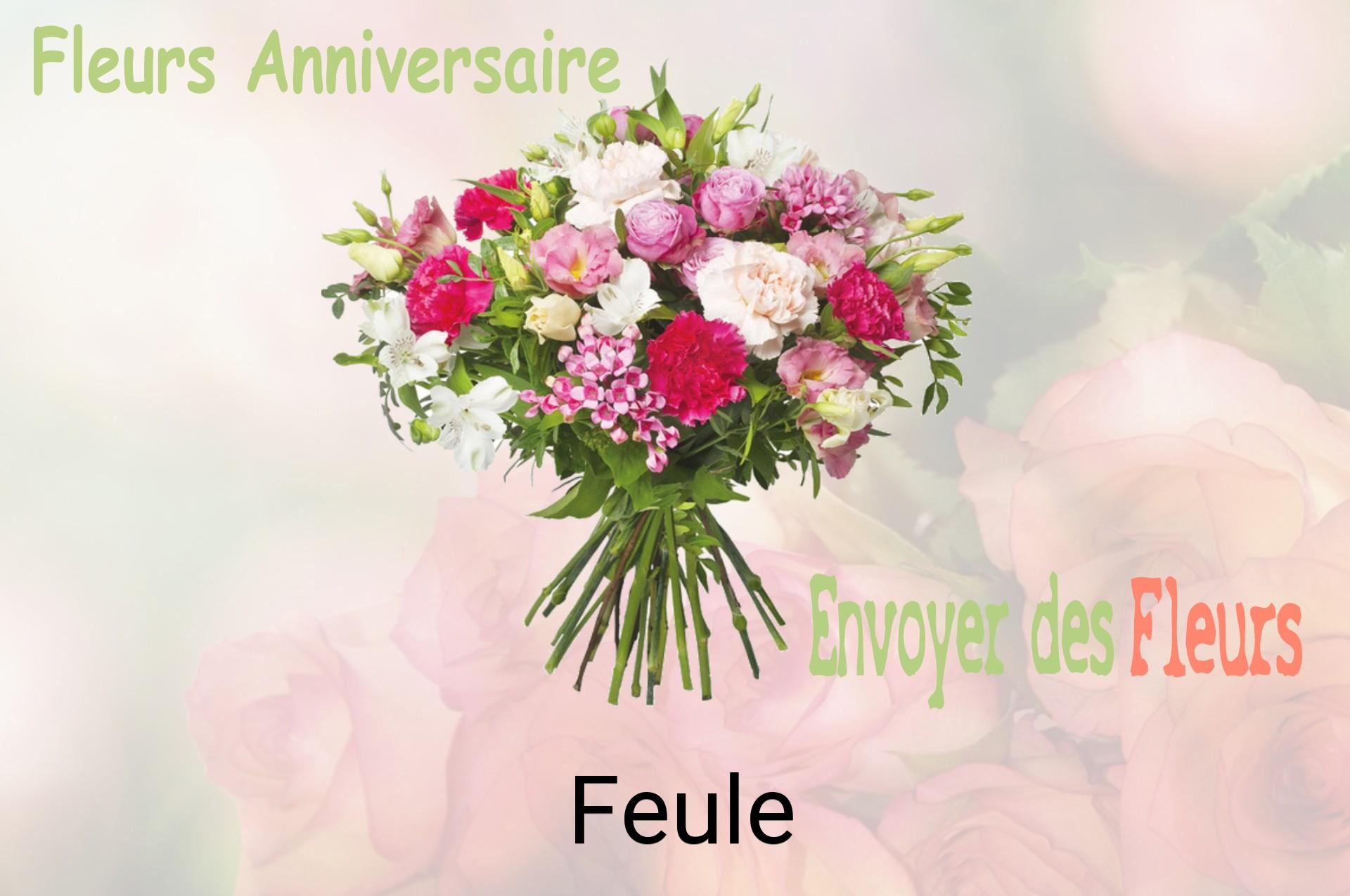 Bouquet de fleurs d’anniversaire livré à Feule